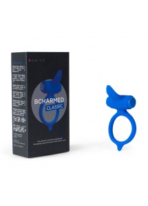 Wibrujący  pierścień na członka - B Swish bcharmed Classic  niebieski