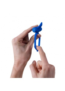 Wibrujący  pierścień na członka - B Swish bcharmed Classic  niebieski