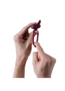 Wibrujący  pierścień na członka - B Swish bcharmed Classic  czerwony