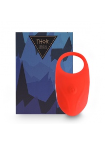 Wibrujący pierścień na penisa - FeelzToys Thor Cockring   Czerwony