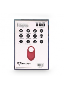 Wibrujący pierścień na penisa - FeelzToys Thor Cockring   Czerwony