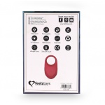 Wibrujący pierścień na penisa - FeelzToys Thor Cockring   Czerwony