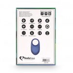 Wibrujący pierścień na penisa - FeelzToys Thor Cockring   Niebieski