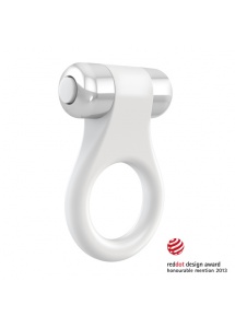 Wibrujący pierścień na penisa - Ovo B1 Vibrating Ring  Biały