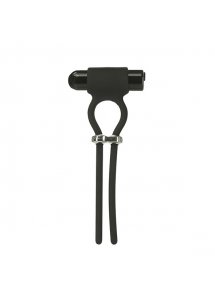 Wibrujący zacisk lasso na penisa - PowerBullet Bolo Adjustable Penis Ring with Mini 9 Function 
