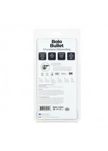 Wibrujący zacisk lasso na penisa - PowerBullet Bolo Adjustable Penis Ring with Mini 9 Function 