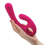 Wyginany wibrator do punktu A, G, łechtaczki - Nomi Tang Flex Bi Bendable Dual Stimulation   Czerwony
