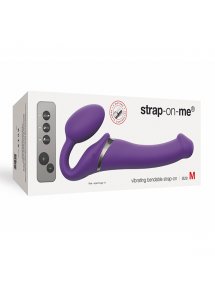 Wyginany wibrator strap-on bez uprzęży - Strap-On-Me Vibrating Bendable Strap-On M