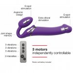 Wyginany wibrator strap-on bez uprzęży - Strap-On-Me Vibrating Bendable Strap-On M