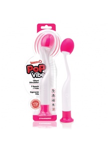 Zabawny Wyprofilowany masażer łechtaczki - The Screaming O POP Vibe  Czerwony