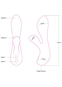 Wyprofilowany wibrator - The Silver Swan  