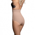 Wysokie figi modelujące - Bye Bra Invisible High Waist Brief Nude M