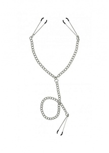 XR Brands Master Series - Zaciski na sutki ŁAŃCUCH stymulacja 