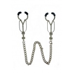 XR Brands Master Series - Zaciski na sutki ŁAŃCUCH 