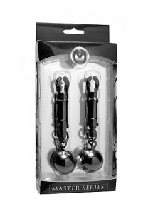 XR Brands Master Series - Zaciski na sutki z obciążnikiem