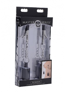 XR Brands Master Series - Zaciski na sutki z obciążnikiem 45g