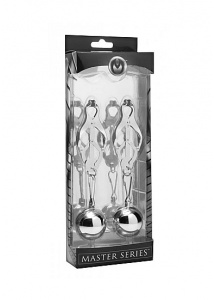 XR Brands Master Series - KOLCZYKI na sutki OBCIĄŻNIKI 