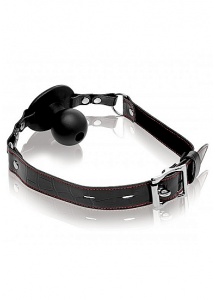 XR BRANDS Master Series - KNEBEL z fukncją wlewania płynów + KLAMRA