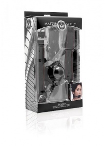 XR BRANDS Master Series - KNEBEL z fukncją wlewania płynów + KLAMRA