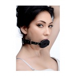 XR BRANDS Master Series - KNEBEL z fukncją wlewania płynów + KLAMRA