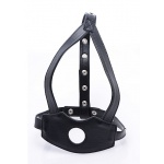 XR BRANDS Master Series - KNEBEL z dziurą na usta + DILDO