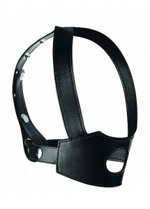 XR BRANDS Master Series - KNEBEL z dziurą na usta + DILDO