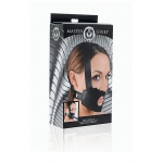 XR BRANDS Master Series - KNEBEL z dziurą na usta + DILDO