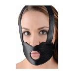 XR BRANDS Master Series - KNEBEL z dziurą na usta + DILDO