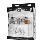 XR BRANDS Master Series - KOŁNIERZ jądrowy 4cm (zestaw)