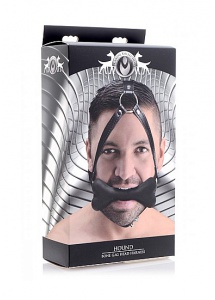 XR Brands Master Series - KNEBEL do ust psia kość PASKI na głowę