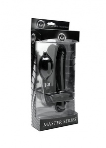 XR Brands Master Series - KNEBEL z DILDO pompowany