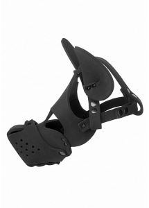 XR Brands Master Series - MASKA pies bondage BDSM Neoprenowa z językiem