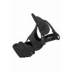 XR Brands Master Series - MASKA pies bondage BDSM Neoprenowa z językiem