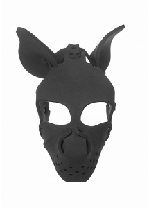 XR Brands Master Series - MASKA pies bondage BDSM Neoprenowa z językiem