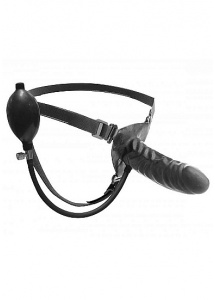 XR BRANDS - Pasek strap on z pompowanym DILDO