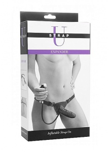 XR BRANDS - Pasek strap on z pompowanym DILDO