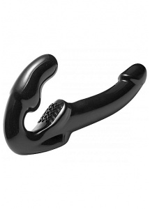 XR Brands Strap-U - DILDO podwójne DO strap on CZARNE