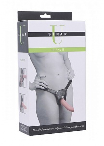 XR Brands Strap-U - Uprząż Strap On z podwójnym DILDO