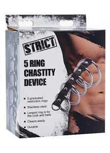 XR BRANDS STRICT - PIERŚCIENIE na penisa BONDAGE