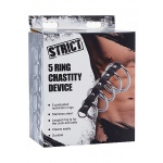 XR BRANDS STRICT - PIERŚCIENIE na penisa BONDAGE