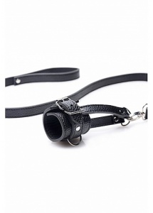 XR BRANDS STRICT - Smycz na PENISA z klatką na jądra