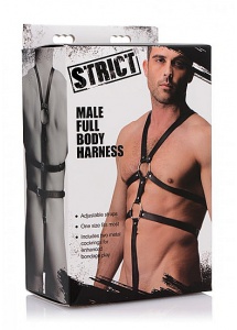 XR BRANDS STRICT - Uprząż do całego ciała z pierścieniem
