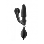 XR BRANDS - Pompowany korek analny z pierścieniem penisa - Exxpander Inflatable Plug With Cock Ring