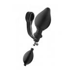 XR BRANDS - Pompowany korek analny z pierścieniem penisa - Exxpander Inflatable Plug With Cock Ring