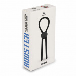 Zacisk erekcyjny lasso - Velv'Or Rooster Ragnar Lasso Design Cock Ring Czarny