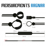 Zacisk erekcyjny lasso - Velv'Or Rooster Ragnar Lasso Design Cock Ring Czarny