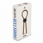 Zacisk erekcyjny lasso - Velv'Or Rooster Ragnar Lasso Design Cock Ring Brązowy