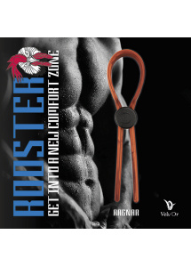 Zacisk erekcyjny lasso - Velv\'Or Rooster Ragnar Lasso Design Cock Ring Czerwony