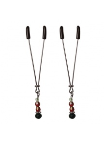 Zaciski na sutki - S&M Ruby Black Nipple Clips 
