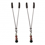 Zaciski na sutki - S&M Ruby Black Nipple Clips 
